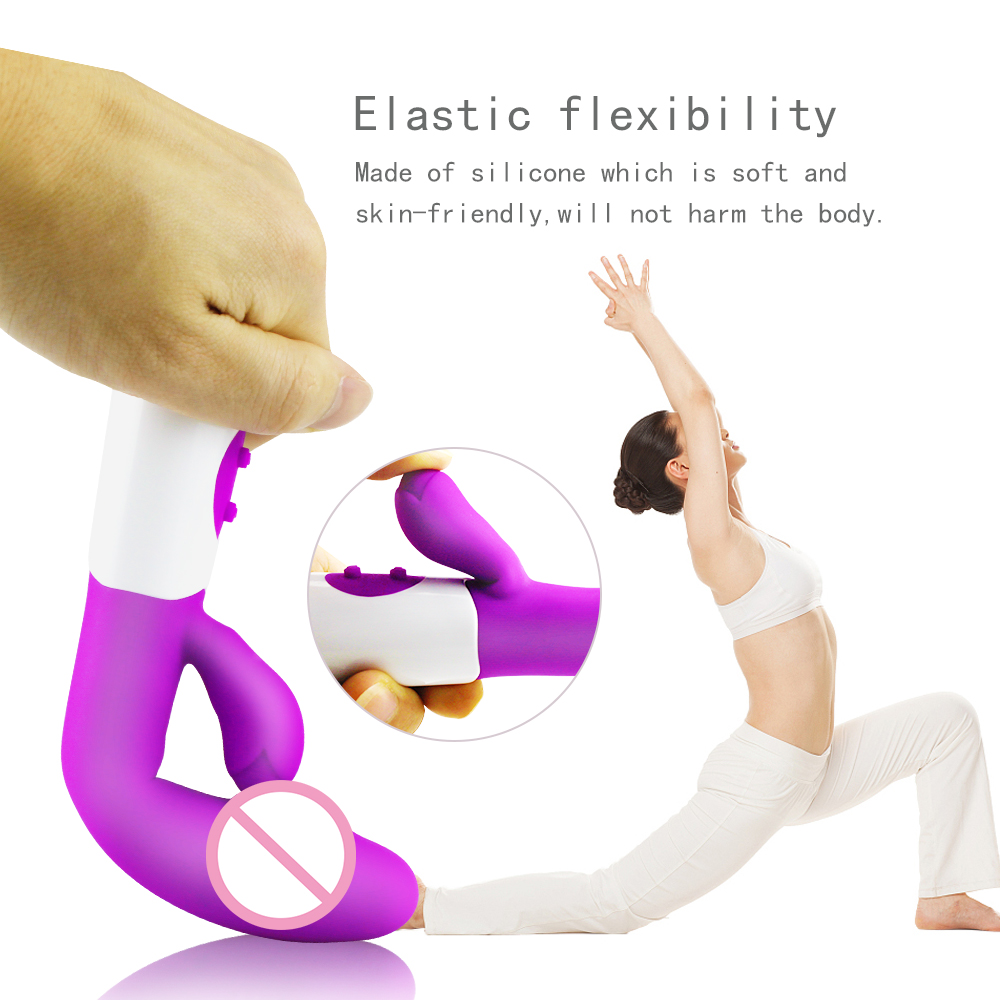 Silicone G-Spot Dildo Rabbit Vibrator Silicone G-Spot Dildo Rabbit Vibrator