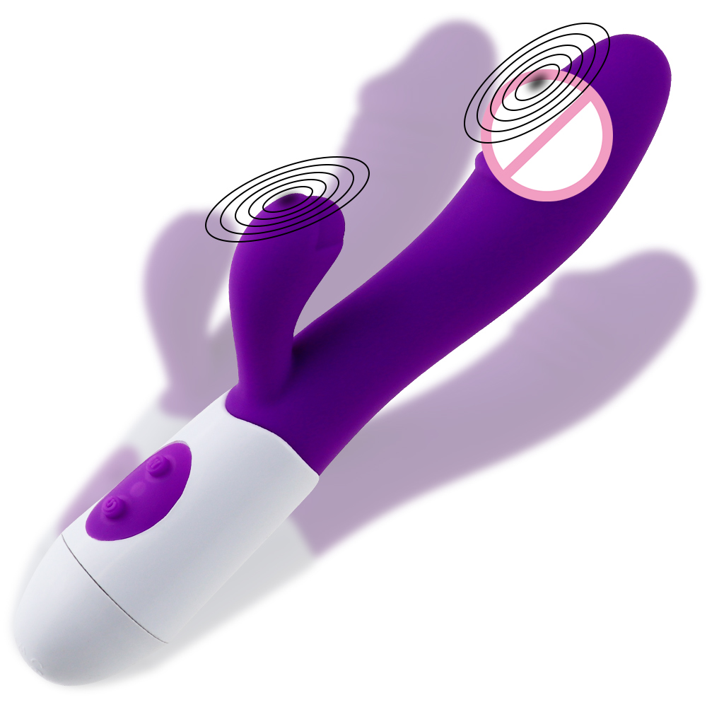 Silicone G-Spot Dildo Rabbit Vibrator Silicone G-Spot Dildo Rabbit Vibrator