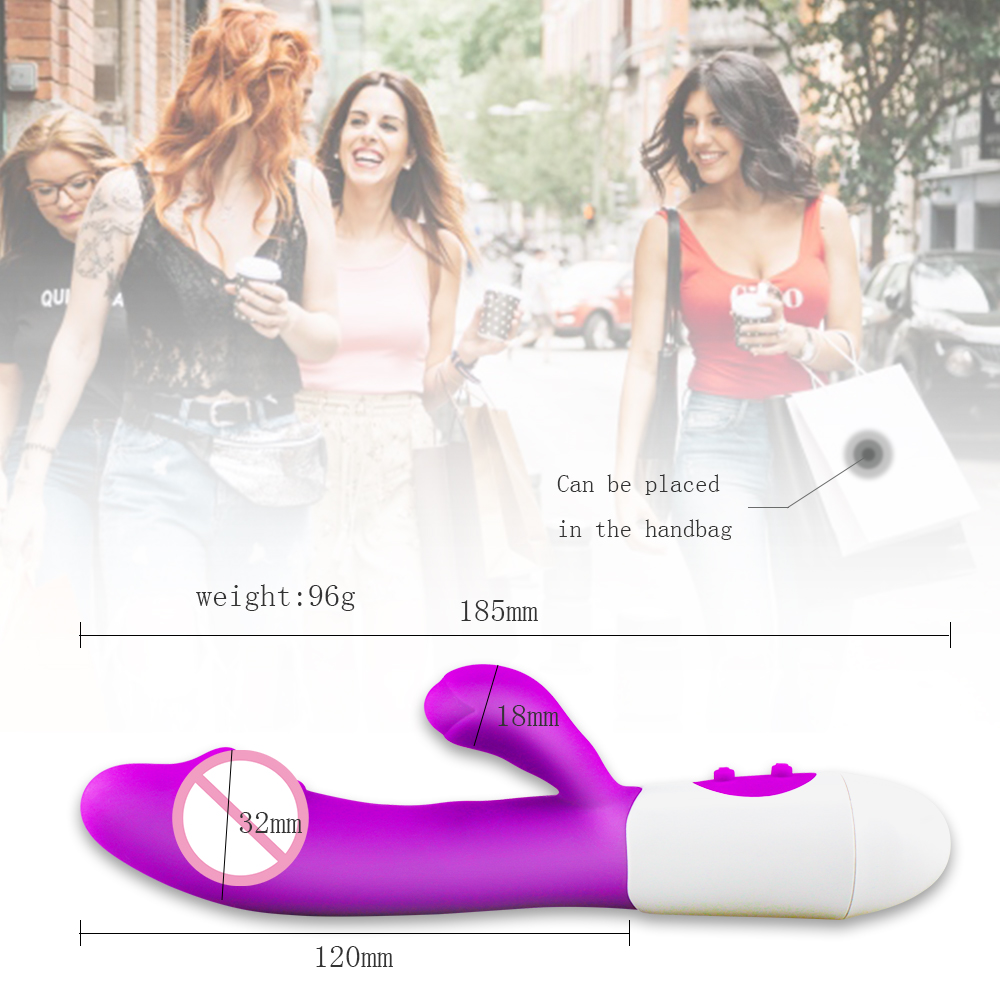 Silicone G-Spot Dildo Rabbit Vibrator Silicone G-Spot Dildo Rabbit Vibrator